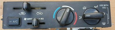 99 Toyota 4Runner climate control levers and indicators, does not light up