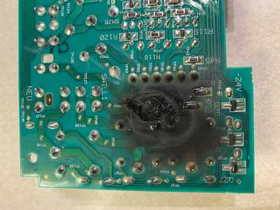 Dishwasher Control Board very burnt in one place2