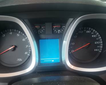 2017 CHEVROLET EQUINOX Instrument cluster does not show the mileage