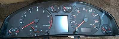 2004 Audi A6 gauge cluster is all jumbled up