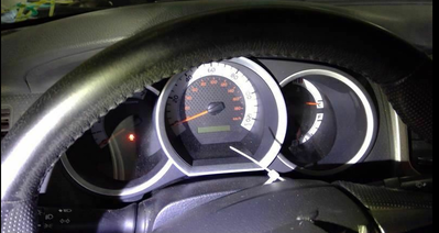 2012 Toyota Tacoma instrument cluster bulb go out 3