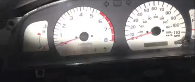 2001 Toyota Tacoma  instrument cluster issue