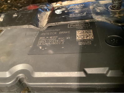 2012 Ford Explorer ABS module needs to be replaced1