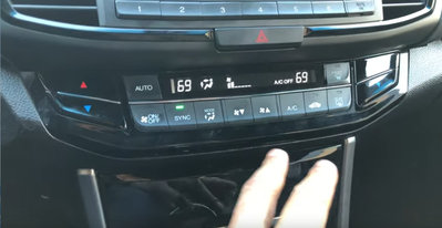 2012 Accord  temperature control the button becomes stuck